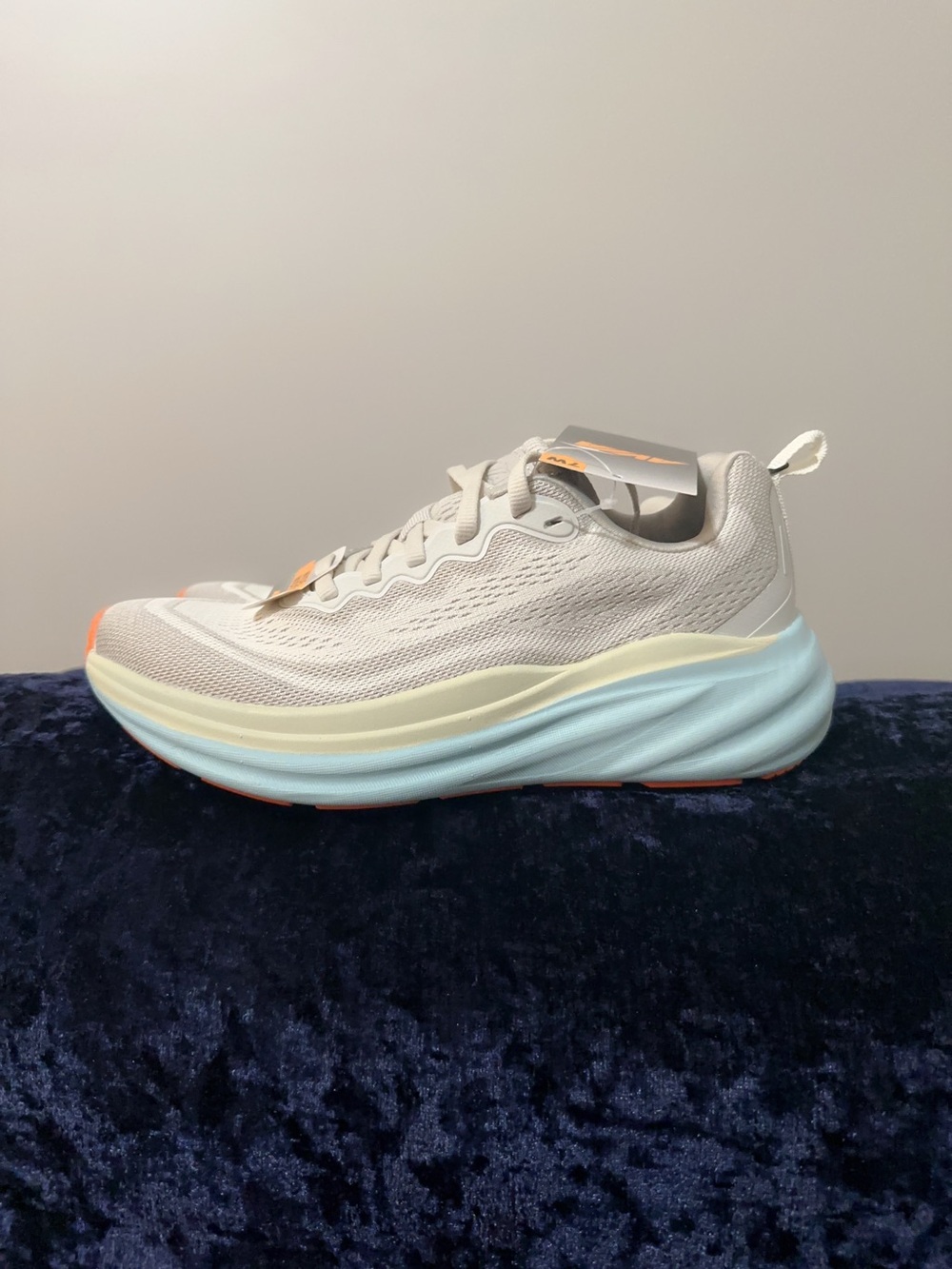 Avia Women's Comfort Performance Sneakers Grey with Blue and Yellow Acent - Picture 11 of 13
